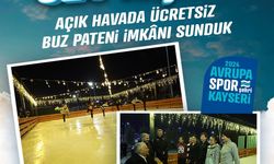 Büyükşehir'in açık hava buz pateni pisti bayramda 2 bin 820 kişiye hizmet verdi