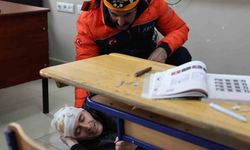 Elazığ'da okullarda deprem tatbikatı