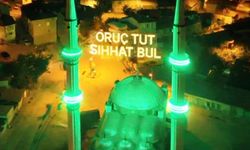 Emet'te Ramazan coşkusu mahya ile taçlandı