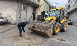 Eyyübiye'de sel sonrası temizlik çalışmaları sürüyor