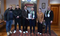 Filistin Yardımlaşma Derneği'nden Rektör Adıgüzel'e ziyaret