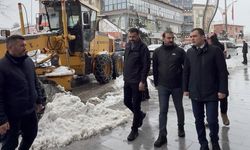 Hakkari'de karla mücadele çalışmaları aralıksız sürüyor