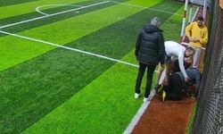 Halı saha maçında kalbine yenik düştü: O anlar kamerada