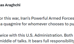 İran Dışişleri Bakanı Arakçi: 'Akan kanın tüm sorumluluğu mevcut ABD yönetimine aittir'