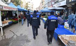 Isparta'da zabıtadan pazarda fiyat etiketi, terazi kontrolü ve pazar düzeni denetimi