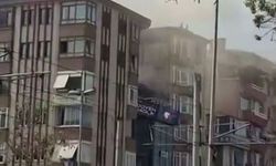 İzmit'te 7 katlı binanın çatısındaki bacadan çıkan yangın korkuttu