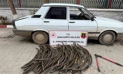 Kablo hırsızı suçüstü yakalandı