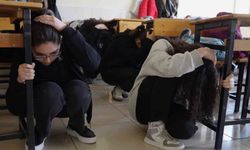 Kırıkkale'de okullarda deprem ve tahliye tatbikatı