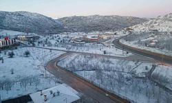 Konya'nın Hadim ilçesi beyaza büründü