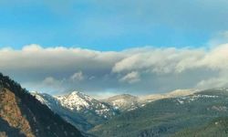 Köyceğiz Sandras Dağı'na Mart ayının sonunda kar yağdı
