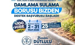 Manisa'da damlama sulama borusu yüzde 100 hibeyle dağıtılacak