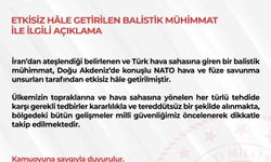 MSB: 'Türk hava sahasına giren balistik füze imha edildi'