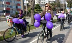 Ordu'da kadınlar 8 Mart dolayısıyla pedal çevirdi