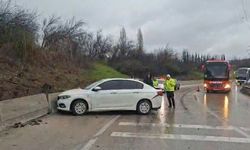 Otobanda zincirleme kaza: 4 araç birbirine girdi