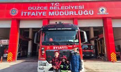 Özel çocukların itfaiyeci olma hayali gerçeğe dönüştü