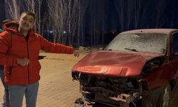 Sattığı otomobilin parasını beklerken, kazalı haliyle karşılaştı