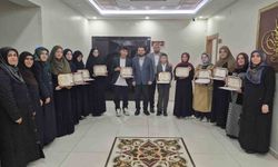 Sivas'ta 10 öğrenciye hafızlık belgesi verildi