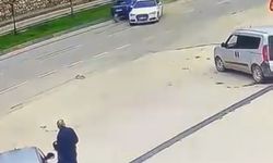 Sürücüsüz araç trafiğe çıktı, kaza böyle geldi