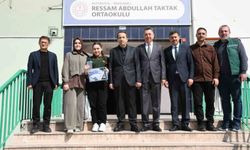 Tavşanlı Ressam Abdullah Taktak öğrencisi bölge birincisi oldu