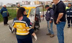 Tekirdağ'da motosiklet kazasında sürücü yaralandı