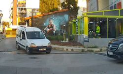 Ters yöne giren sürücünün kural ihlali araç kamerasına yansıdı