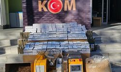 Uşak'ta çok sayıda kaçak makaron ve tütün ele geçirildi