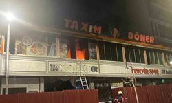 Van'da dönerci dükkanında korkutan yangın