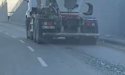 Yola beton döken sürücüye 3 bin TL ceza
