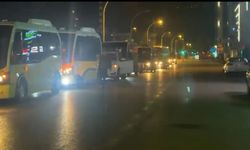 Zam konusundan anlaşma çıkmayınca Bursa'da otobüsçüler konvoyla eylem yaptı