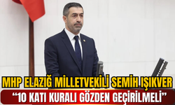 MHP Elazığ Milletvekili Semih Işıkver POMEM Tartışmasını Meclis Gündemine Taşıdı: “10 Katı Kuralı Gözden Geçirilmeli”