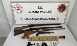 Adana'da 4 ruhsatsız silah ele geçirildi