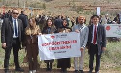 Aksaray'da aday öğretmenler fidanları toprakla buluşturdu