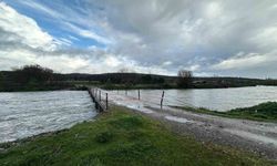 Ayvacık'ta şiddetli yağış etkili oldu