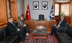 Azerbaycan Ankara Büyükelçiliği Eğitim Müşaviri Nesibova'dan Rektör Adıgüzel'e ziyaret
