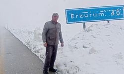 Bahar geldi ama kar ve tipi gitmedi: Palandöken'de tipi ulaşımı aksatıyor