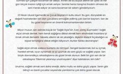 Bakan Memişoğlu, 2 bin 36 sağlık elçisine mektup gönderdi, 23 Nisan Ulusal Egemenlik ve Çocuk Bayramı'nı kutladı