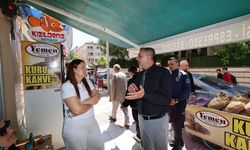 Başkan Şimşek esnafın istek ve önerilerini yerinde dinledi