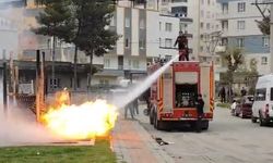 Batman'da çocuk parkında korkutan yangın