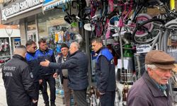 Bayburt'ta kaldırım işgallerine zabıta denetimi