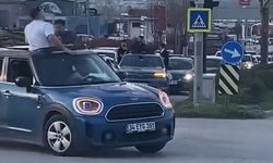 Bursa'da düğün konvoyu tehlike saçtı