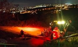 Çalışma sırasında doğal gaz hattı zarar gördü, operatör bayıldı