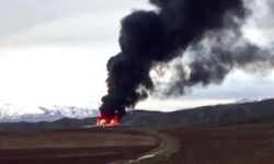 Çiftlik şantiyesinde yangın çıktı: Gökyüzü dumanla kaplandı