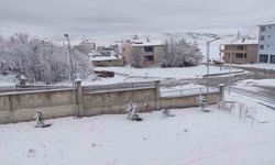 Demirözü'nde nisan sürprizi: İlçe beyaza büründü