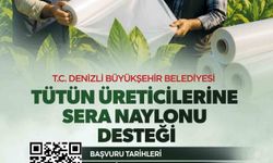 Denizli'de tütün üreticisine destek