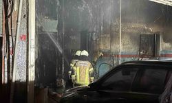 Diyarbakır'da oto tamir dükkanında yangın