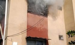 Dörtyol'da apartman dairesi alevlere teslim oldu