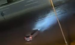 Drift yaparak trafik güvenliğini tehlikeye atan sürücü kamerada