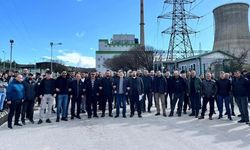 (Düzeltme) Kütahya Tunçbilek'te elektrik üretim işçileri eylemde
