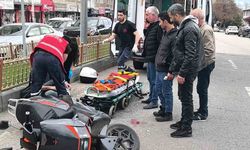 Erzurum'da otomobille çarpışan motosikletin sürücüsü yaralandı