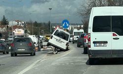 Eskişehir'de çevre yolunda korkutan kaza